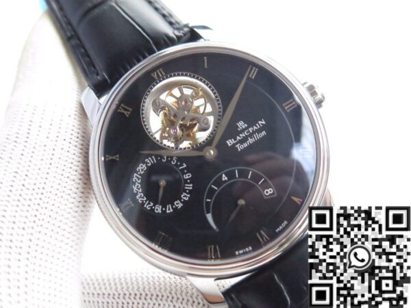 JB Factory Blancpain Watch Villeret 6025 Black Dial Size 42.5mm