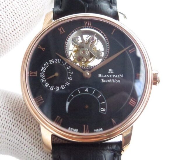 Blancpain Villeret Replica 6025 Tourbillon Size 42.5mm JB Factory