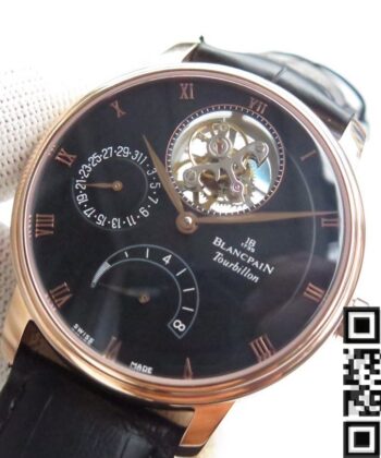 Blancpain Villeret Replica 6025 Tourbillon Size 42.5mm JB Factory