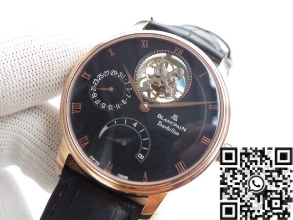 Blancpain Villeret Replica 6025 Tourbillon Size 42.5mm JB Factory