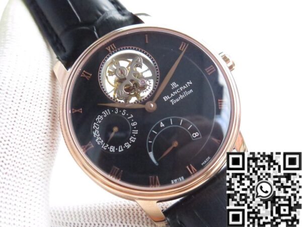 Blancpain Villeret Replica 6025 Tourbillon Size 42.5mm JB Factory