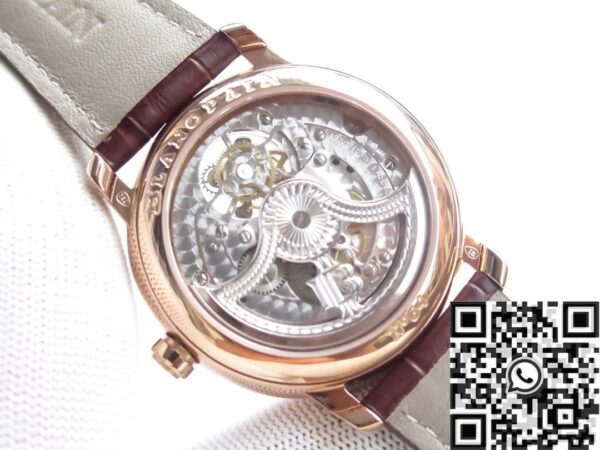 Blancpain Villeret Tourbillon Watch 6025-3642-55B Size 42.5mm
