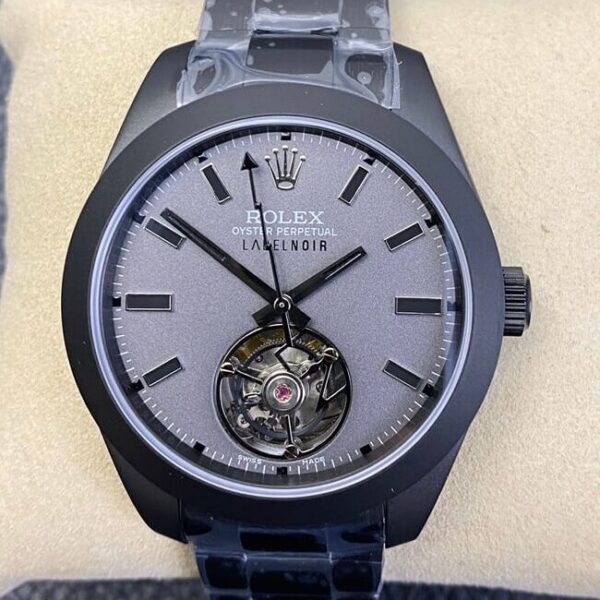 JB Factory Milgauss Watch Rolex Label Noir M116400 Tourbillon
