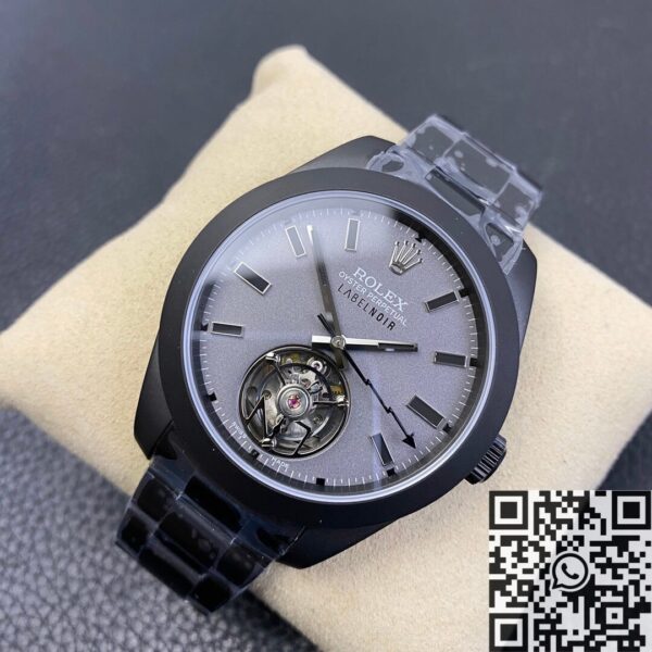 JB Factory Milgauss Watch Rolex Label Noir M116400 Tourbillon