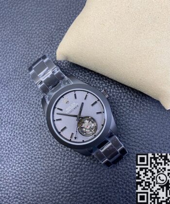 JB Factory Milgauss Watch Rolex Label Noir M116400 Tourbillon