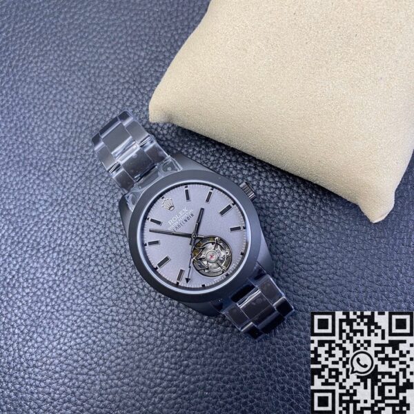 JB Factory Milgauss Watch Rolex Label Noir M116400 Tourbillon