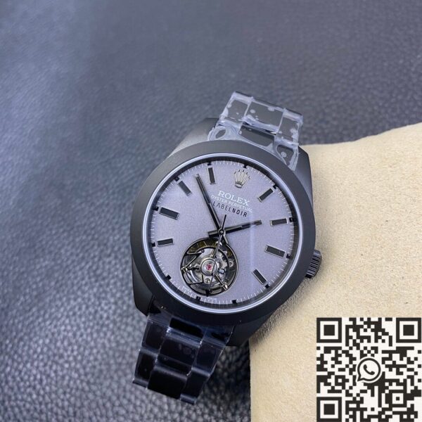 JB Factory Milgauss Watch Rolex Label Noir M116400 Tourbillon