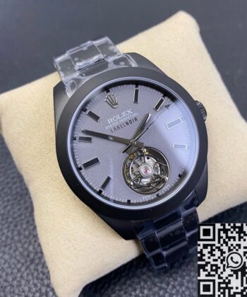 JB Factory Milgauss Watch Rolex Label Noir M116400 Tourbillon