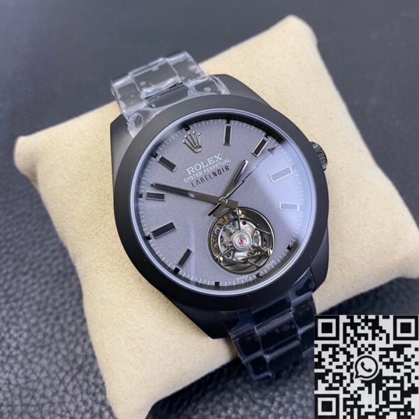 JB Factory Milgauss Watch Rolex Label Noir M116400 Tourbillon