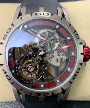 Roger Dubuis Excalibur RDDBEX0622 Tourbillon Red Skeleton Dial