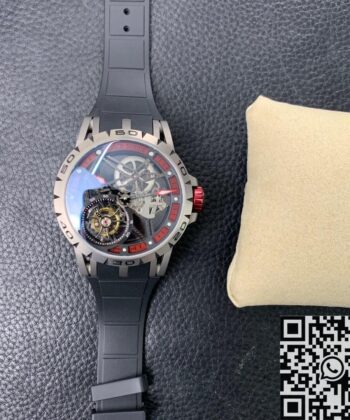 Roger Dubuis Excalibur RDDBEX0622 Tourbillon Red Skeleton Dial