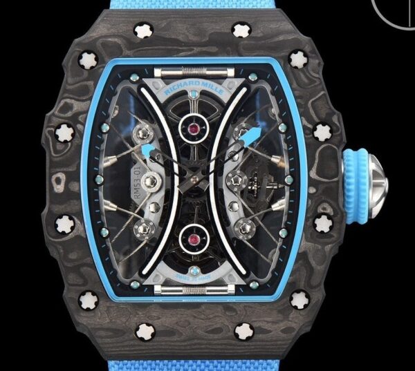 YS Factory Richard Mille RM53-01 Tourbillon Blue Nylon Strap