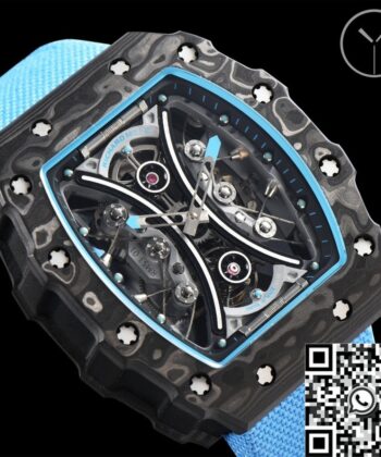 YS Factory Richard Mille RM53-01 Tourbillon Blue Nylon Strap
