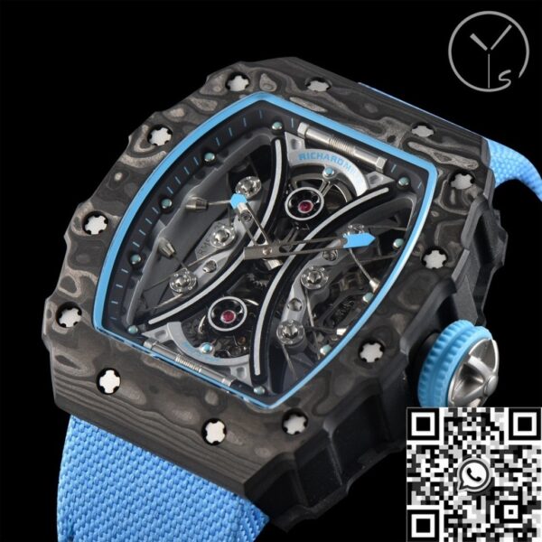 YS Factory Richard Mille RM53-01 Tourbillon Blue Nylon Strap