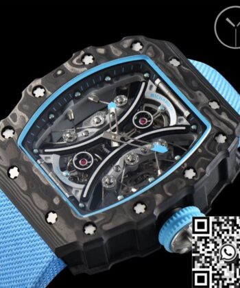 YS Factory Richard Mille RM53-01 Tourbillon Blue Nylon Strap