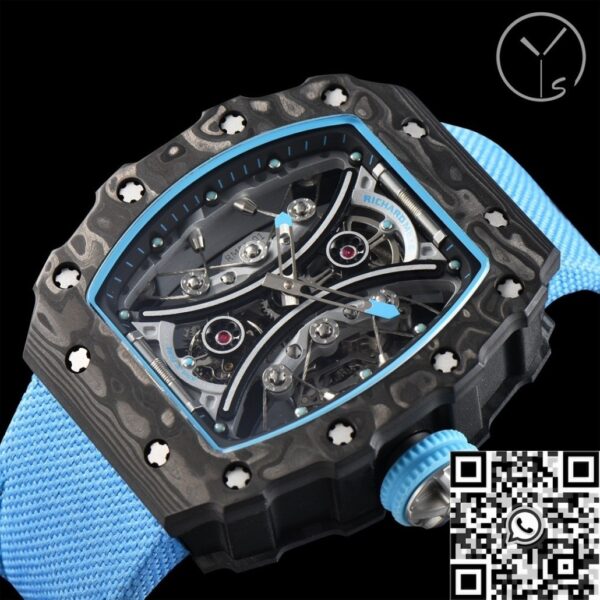 YS Factory Richard Mille RM53-01 Tourbillon Blue Nylon Strap