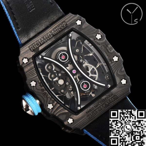 YS Factory Richard Mille RM53-01 Tourbillon Blue Nylon Strap