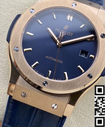 Hublot Classic Fusion Ultra Thin 511.OX.7180.LR 18K Gold Blue