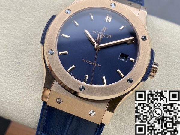 Hublot Classic Fusion Ultra Thin 511.OX.7180.LR 18K Gold Blue