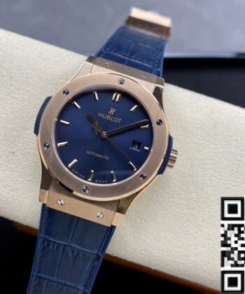 Hublot Classic Fusion Ultra Thin 511.OX.7180.LR 18K Gold Blue