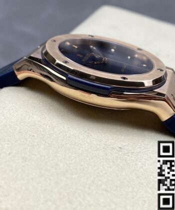 Hublot Classic Fusion Ultra Thin 511.OX.7180.LR 18K Gold Blue