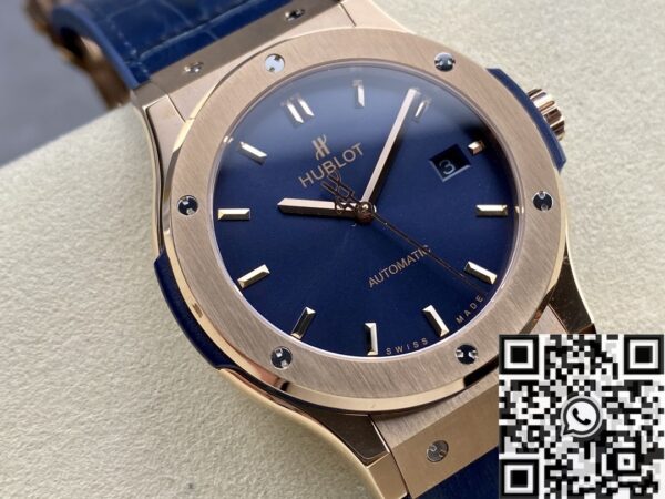 Hublot Classic Fusion Ultra Thin 511.OX.7180.LR 18K Gold Blue