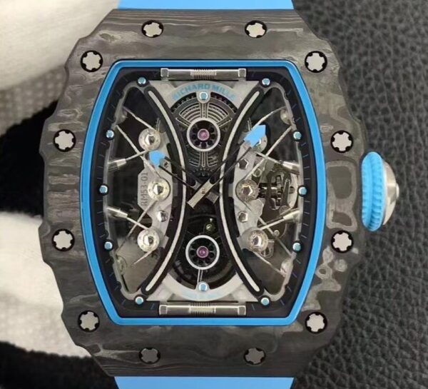 Richard Mille RM53-01 Tourbillon Blue Rubber Strap YS Factory