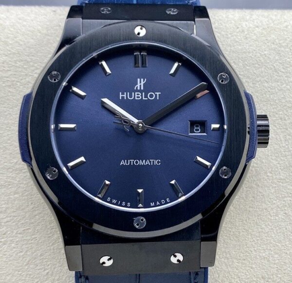 Hublot Classic Fusion Men's​ 511.CM.7170.LR Black Ceramic Blue