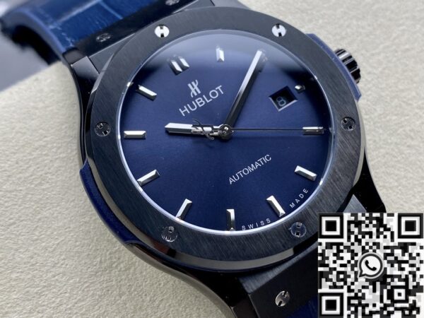 Hublot Classic Fusion Men's​ 511.CM.7170.LR Black Ceramic Blue