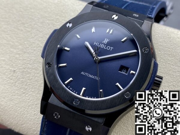 Hublot Classic Fusion Men's​ 511.CM.7170.LR Black Ceramic Blue