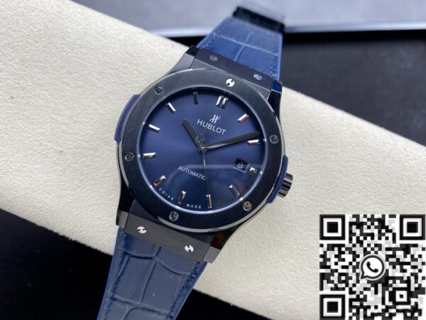 Hublot Classic Fusion Men's​ 511.CM.7170.LR Black Ceramic Blue