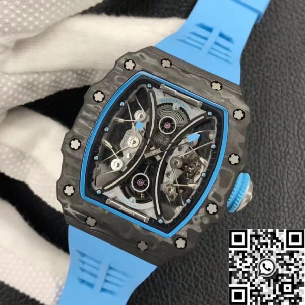 Richard Mille RM53-01 Tourbillon Blue Rubber Strap YS Factory