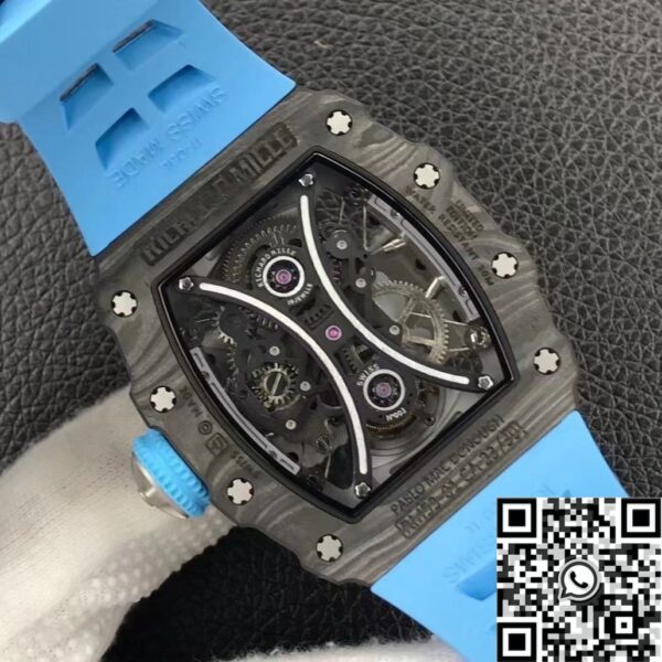Richard Mille RM53-01 Tourbillon Blue Rubber Strap YS Factory