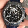JH Custom Rolex Daytona Carbon Fiber Case Panda Dial Watch