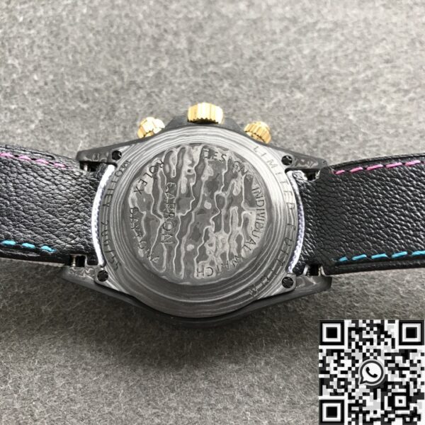 Custom Daytona Watch Rolex Carbon Fiber Case JH