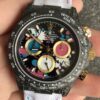 Custom Daytona Watch Rolex Carbon Fiber Case JH
