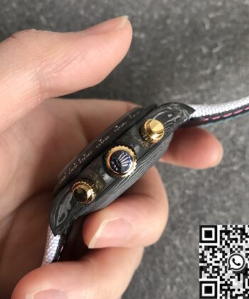 Custom Daytona Watch Rolex Carbon Fiber Case JH