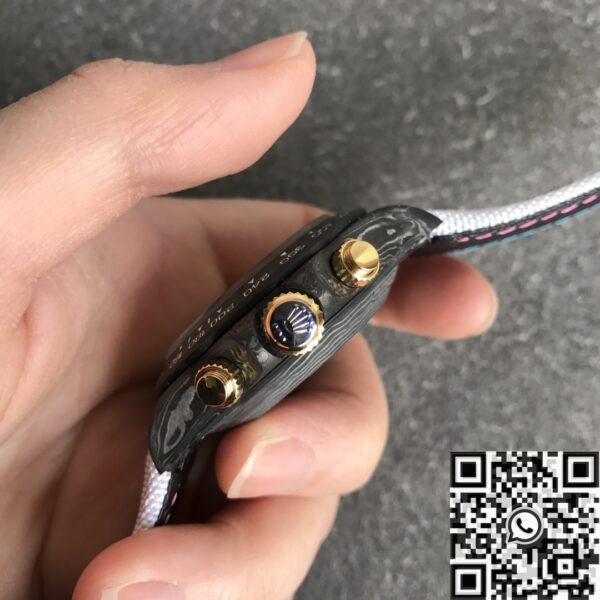 Custom Daytona Watch Rolex Carbon Fiber Case JH