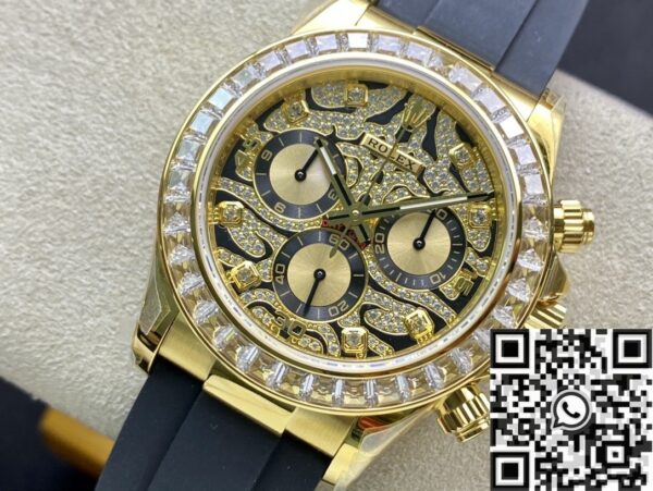 JH Factory Rolex Daytona 116588 TBR Gold With Diamonds Watch