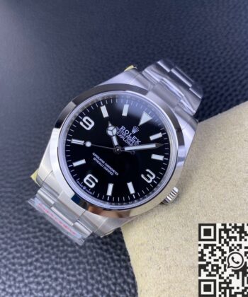 JVS Factory Explorer Rolex M224270-0001 Black Dial Watch