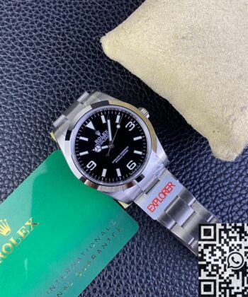 JVS Factory Explorer Rolex M224270-0001 Black Dial Watch