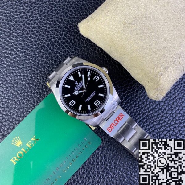 JVS Factory Explorer Rolex M224270-0001 Black Dial Watch
