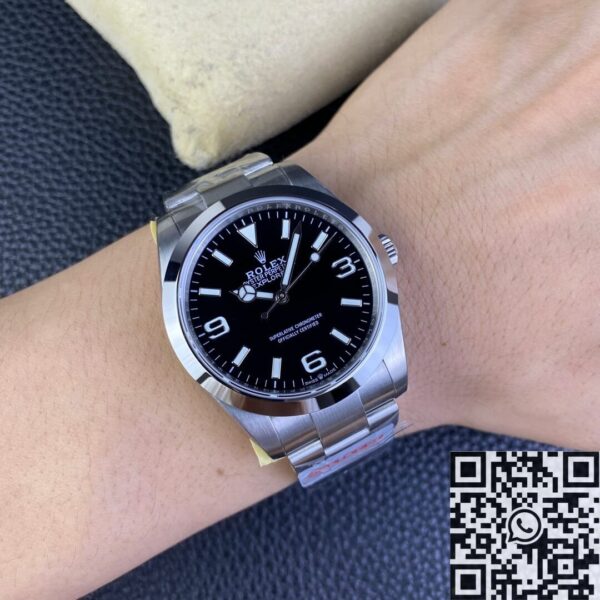 JVS Factory Explorer Rolex M224270-0001 Black Dial Watch