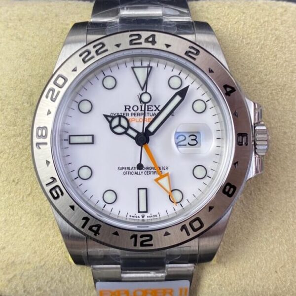 JVS Factory Rolex Explorer M216570-0001 White Dial Watch