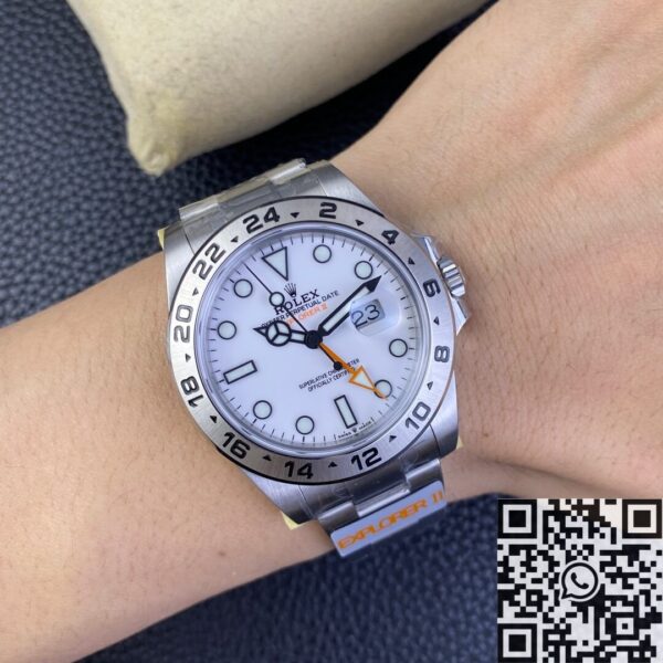 JVS Factory Rolex Explorer M216570-0001 White Dial Watch