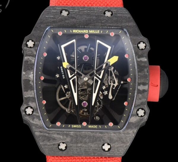 YS Factory Richard Mille Watch RM27-03 Tourbillon Black Carbon