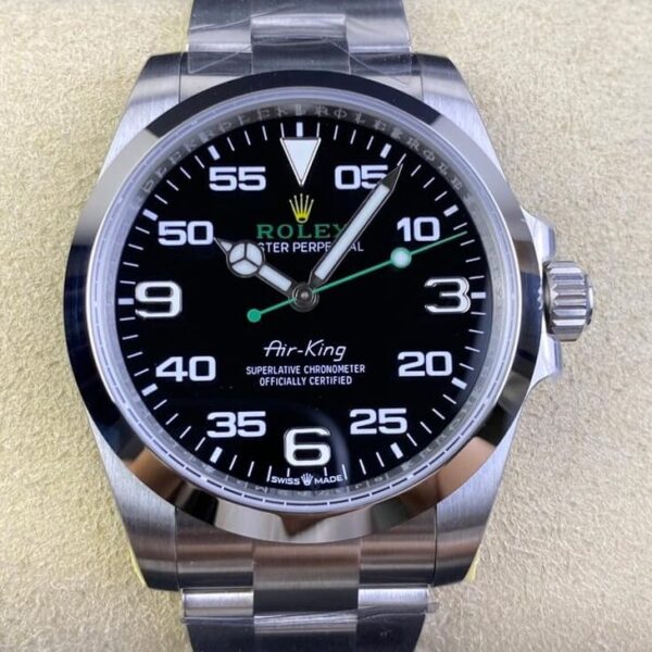 JVS Factory Air-King Rolex M116900-0001 Black Dial Watch
