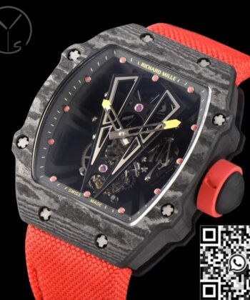YS Factory Richard Mille Watch RM27-03 Tourbillon Black Carbon
