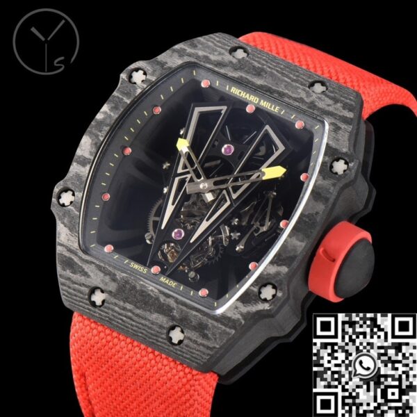 YS Factory Richard Mille Watch RM27-03 Tourbillon Black Carbon