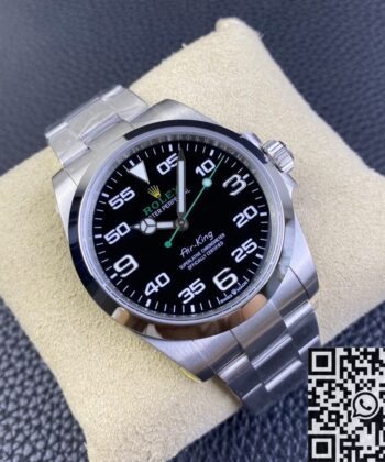 JVS Factory Air-King Rolex M116900-0001 Black Dial Watch